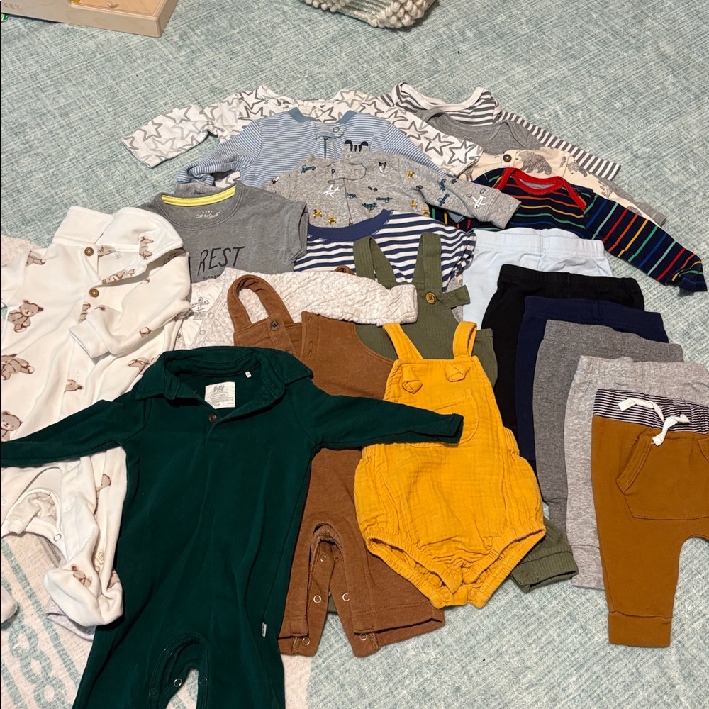 Bundle of Boys Clothes 0-3 mo